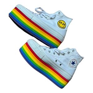 Converse X Miley Cyrus Pride platform sneakers 6.5